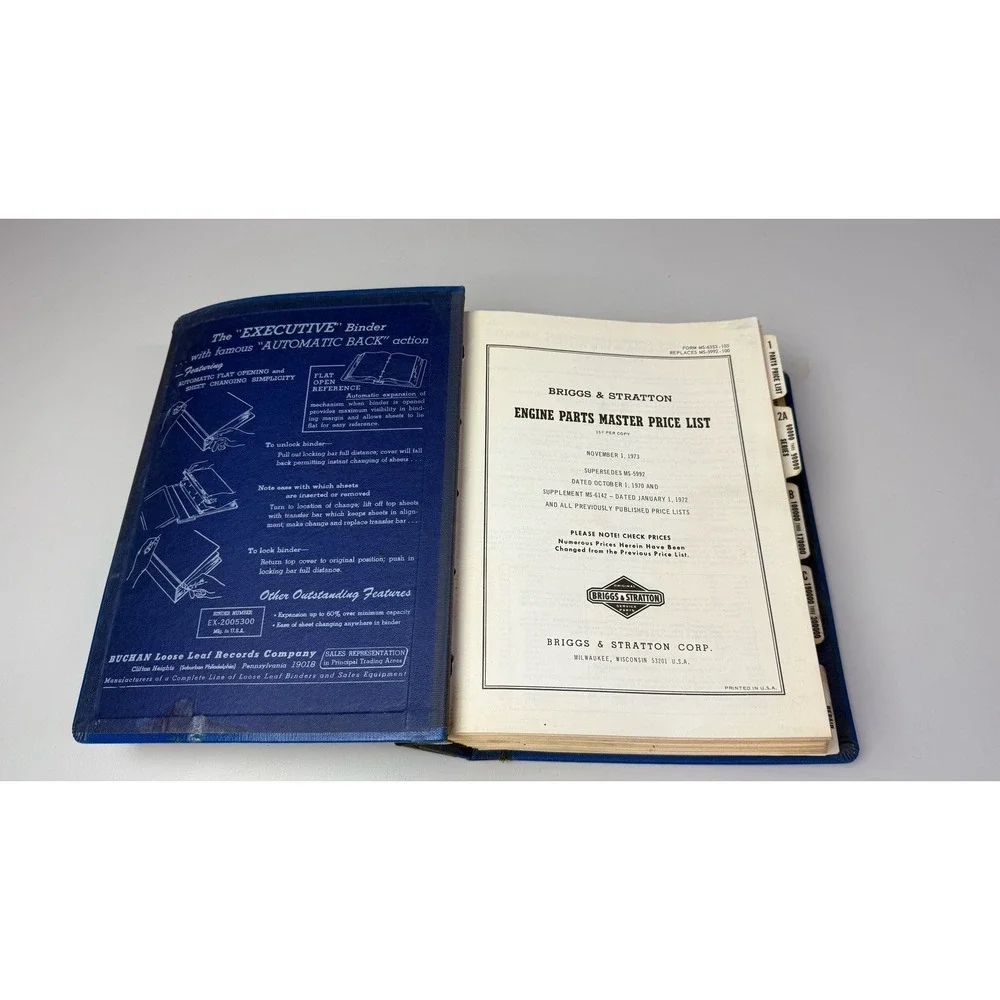 Briggs‎ & Stratton Parts And Service Data Book 1973 4i